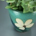 Birdie in the Flower Garden, Tall Footed Planter, Handmade Stoneware Pottery, IN STOCK