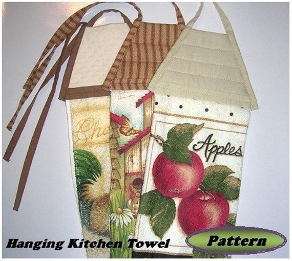 Download PDF Pattern for Hanging Kitchen Towel