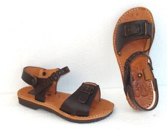 Handmade Roman children leather Sandals from Greece