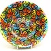 MOVING SALE 50% Off- Serving Bowl Extra Large Wheelthrown pottery with Bright Colors and Swirls