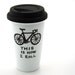 Bike Travel Mug This is How I Roll Eco Cup Double walled Porcelain