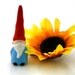 Miniature Ceramic gnome great for terrarium