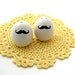 Mustache Moustache egg salt and pepper set