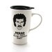 Hello is it tea Lionel Richie Mug Travel Mug with Lid Handle, ceramic travel mug, car mug
