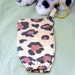 Pet Mess Plastic Bag Holder, Brown N Black Spots Print, Elastic Bottom, Small