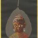 Buddha Painting on a leaf. Original painting on a real leaf. Original painting CHRISTMAS gift