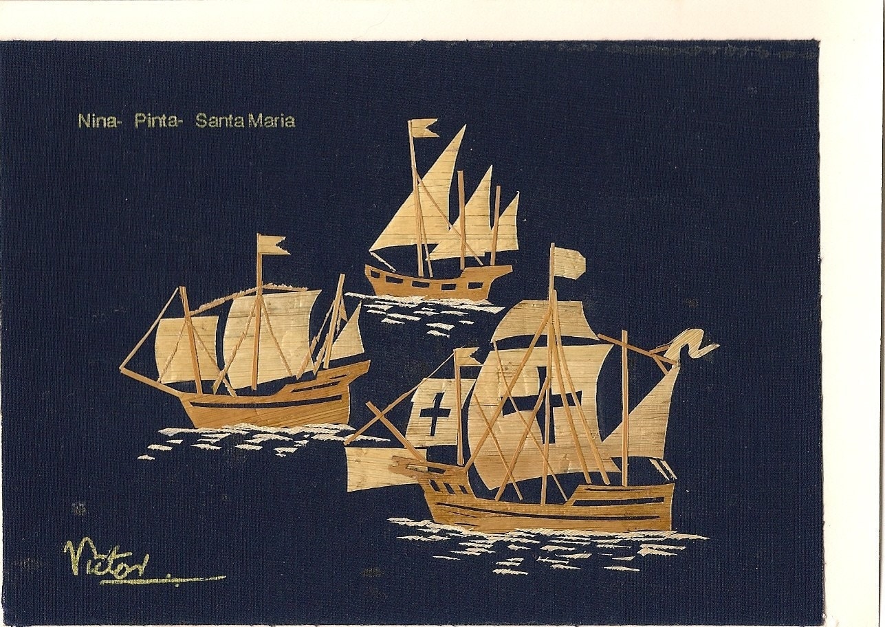 nina pinta and santa maria ships out of clay