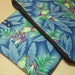 CUSTOM LISTING for Sharon Crossgrove Phillips ONLY- Padded 13 inch (33 cm) Laptop Sleeve and E-Reader Sleeve in Blue Tropical Parrot Print