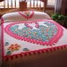 Excellent double peacock chenille bedspread for double or queen size 92X106 inches