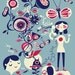 sweet anticipation... limited edition giclee print of an original illustration (8.5 x 11)