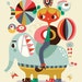 join the circus... limited edition giclee print of an original illustration (8.5 x 11in)