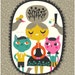 Cat Lady Fantasy Portrait - limited edition giclee print of an original illustration (8 x 10 in)
