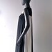 60s mod gown- 1966 black and white ball - grecian silhouette - checker board color block - Mad Men glam