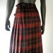 Tartan plaid skirt - Scottish kilt - size 8 pleated skirt - Scottish Highland chic - Ralph Lauren Pendleton style