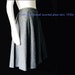 1950s\/60s CHIC\/ GREY FLANNEL SKIRT\/ INVERTED PLEATS w\/ STITCH DETAIL\/ SHORT SEXY FLIRTY
