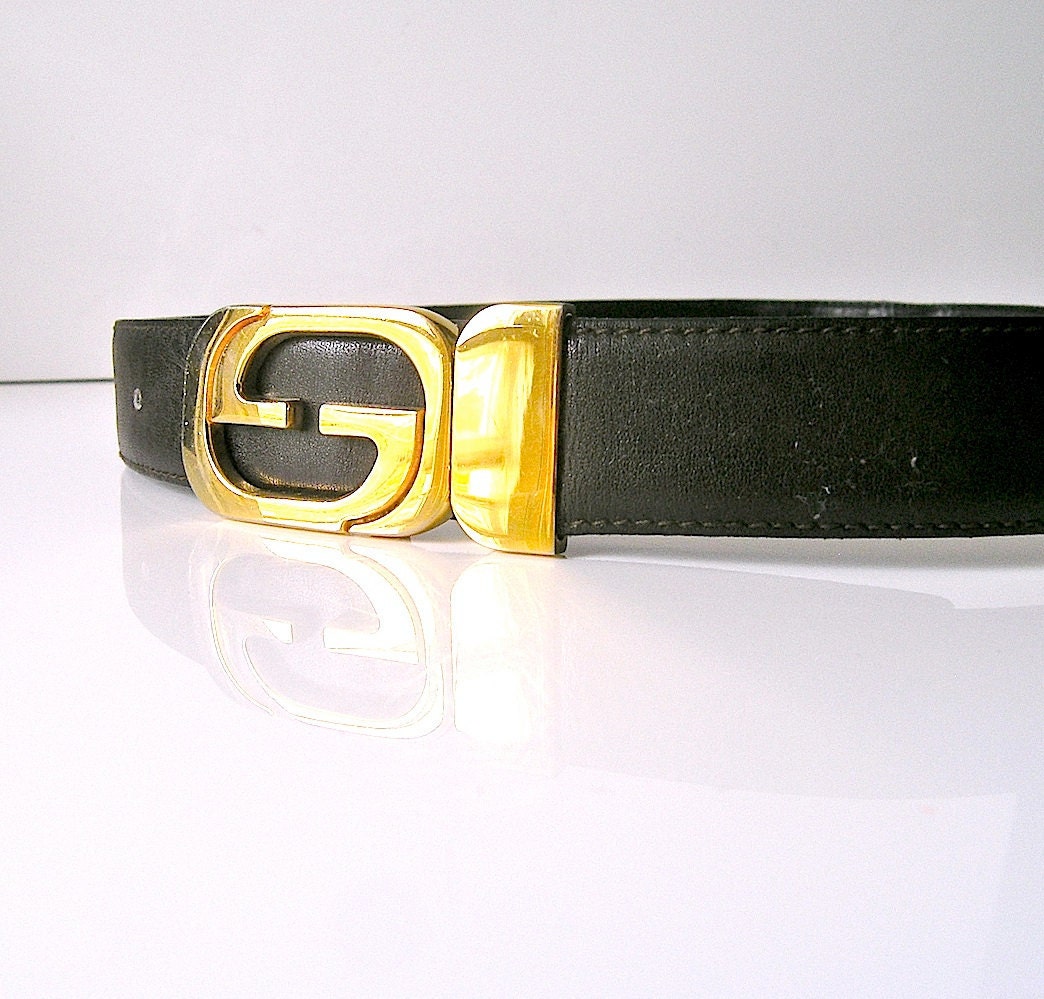 mens gucci belt with gold buckle