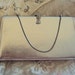 Vintage Silver Clutch - 1950s Retro Clutch Bag Handbag Purse