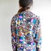 1980s Vibrant Geometric Blouse