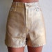 Vintage Guess Gold Foiled Shorts