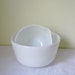 Vintage Milk Glass Mixing Bowls - White Kitchen Artifact