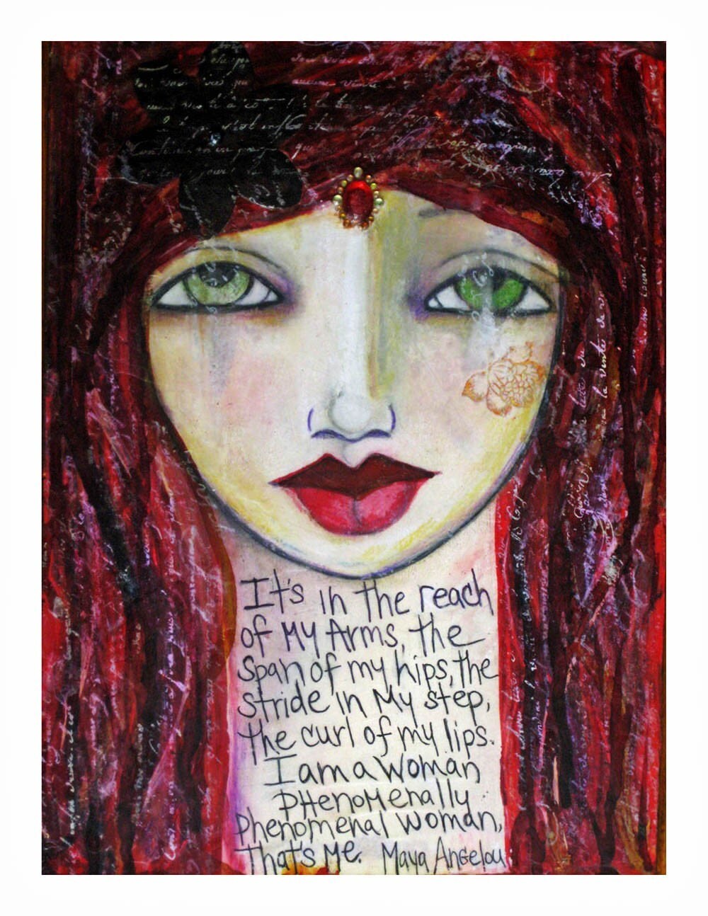 phenomenal woman painting fine art print mixed media phenomenal woman painting fine art print mixed media