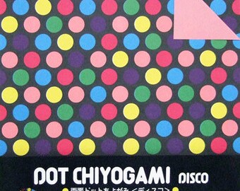 Japanese Double-Sided Origami Paper - Disco Lights - 15cm (6 inches)