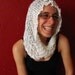 White Mobius Infinity Cowl, Scarf or Wrap