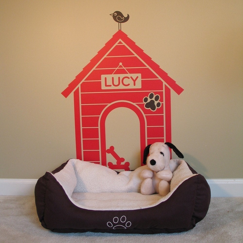 Dog House Vinyl Wall Art Decal-Medium Solid Design