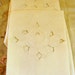 Vintage Set of 2 LINEN ROSE TOWELS - Tea Towels - Kitchen Towels - Embroidered - Cutwork Roses