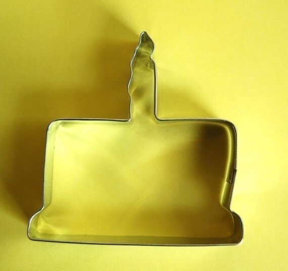Birthday Cake Cookie Cutter by CupcakeSocial on Etsy