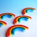 Rainbow Edible Cupcake or Cake decorations (12)
