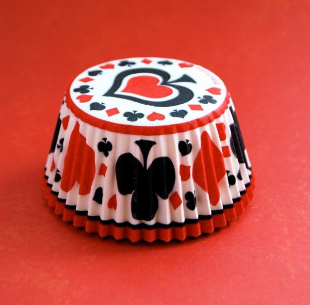 Casino cupcake cases