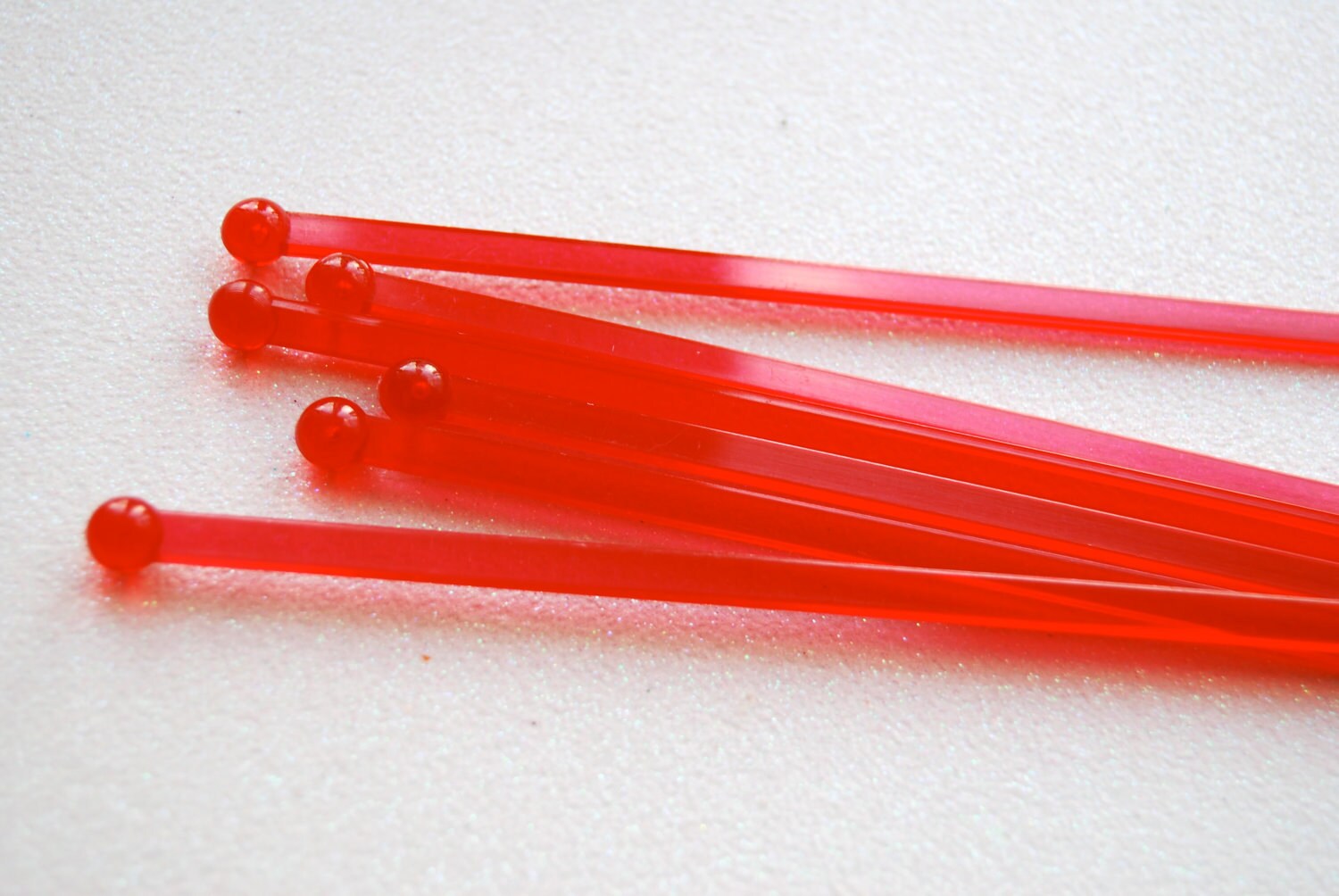 25 Red Swizzle Sticks and and PDF Printable Party by CupcakeSocial