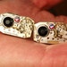 Missing Link --- Rectangular Steampunk Cuff Links --- Cufflinks Made From Rectangular Vintage Repurposed Watch Movements