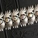 Wide Coro Silver AB Bracelet. Bold Mid Century. Feather Form. Pegasus.