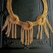 30s Chainmaille Chain Fringe Necklace. Brass.