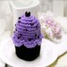 Blueberry Oreo cupcake crochet key cozy