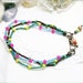 Tropical summer triple anklet
