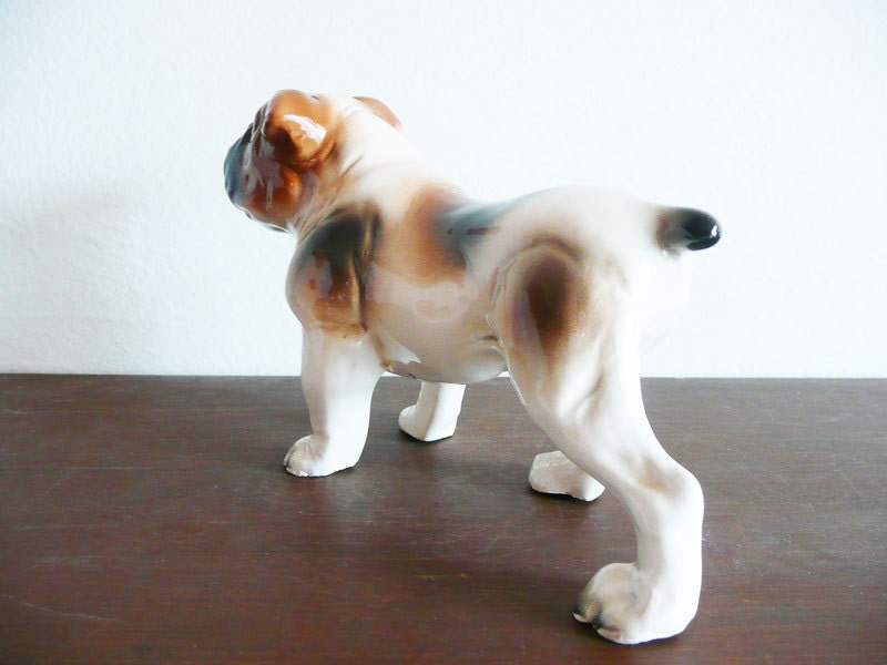 porcelain bulldog figurine