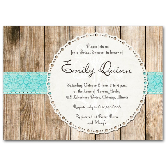 Vintage Bridal Shower Invitations Etsy 8