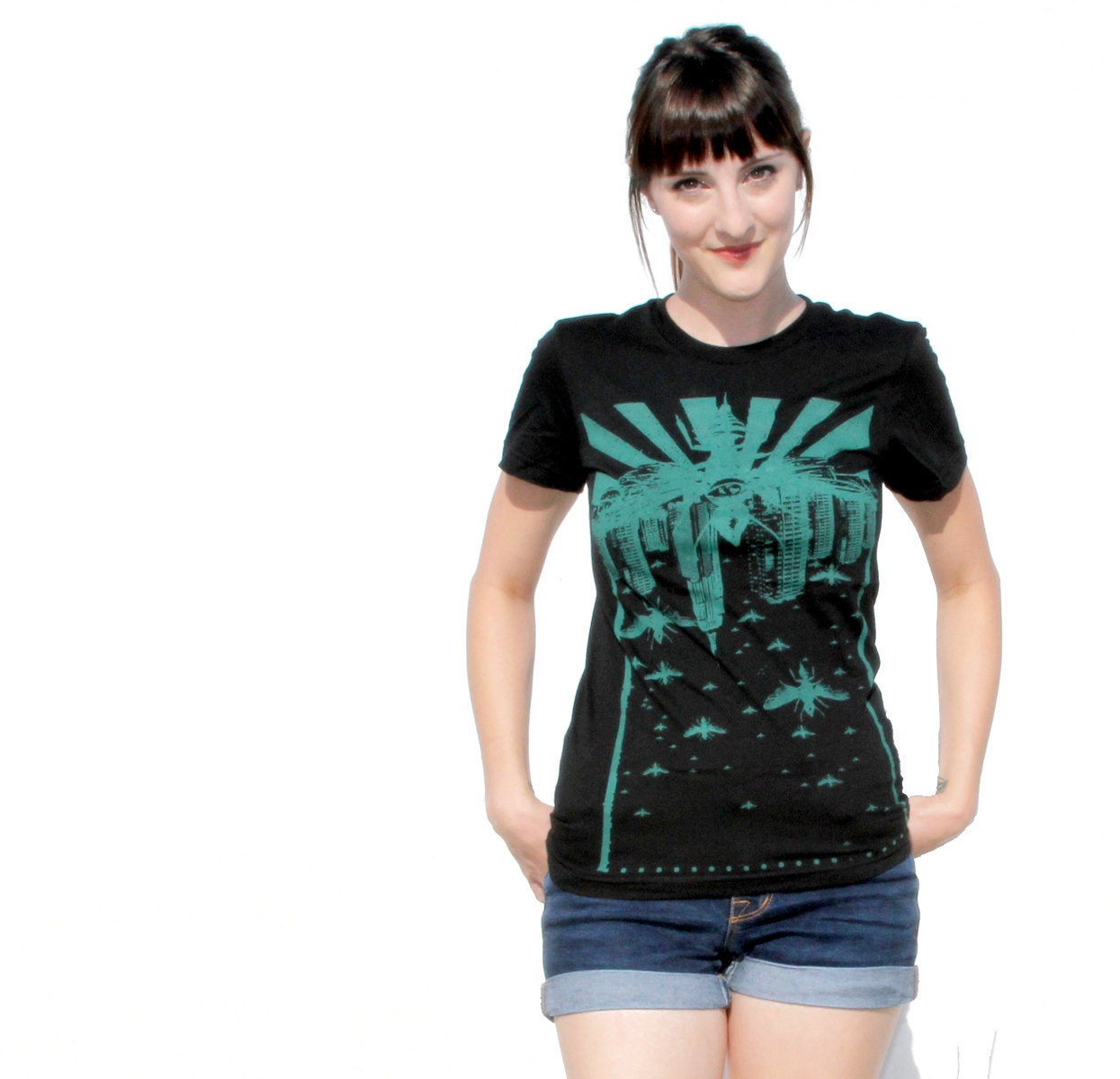 Womens Wasp City INSECT tshirt American Apparel