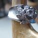 Cluster Ring Diamond Cz Austria Crystals Swirl Ring In 18kt Gold Rhodium HGE SIZE 8 signed