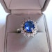 English 1960s Absolutely Amazing Ballerina Countess Design Blue Sapphire Crystal Cluster Ring Adjustable from 5 up to 7 On SaLe Now