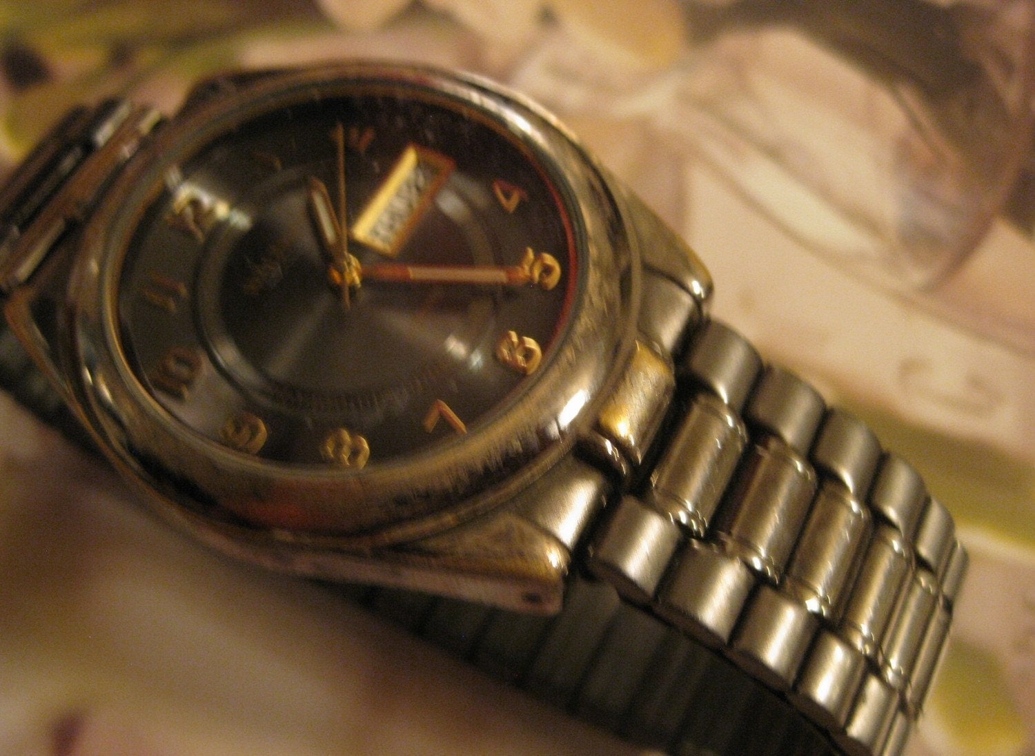 VINTAGE Waltham Men's Classic Watch WAM 007 BLACK BAND