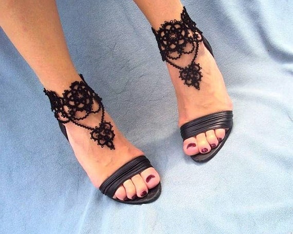 Items similar to Tatted Victorian Chandelier Ankle Corsets on Etsy