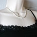 Vintage graduated white pearl necklace