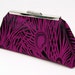 CUSTOM LISTING for Alicia Peacock Handbag Clutch in Fuchsia Custom Made for Bridesmaids or Gift