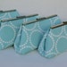Custom Bridesmaids Clutch Set in Aqua Blue or choose from various colors.