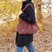CLEARANCE - Large Olivia Bag - Fall purse handbag satchel tote Hobo Bag - Soft Brown Corduroy - Amy Butler lining - Ready to SHIP
