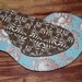 CLEARANCE - Wood Wooden Bird Birdie Decorative Wall Hanging - Handcrafted in Blues and Browns - Great for Nursery Decor